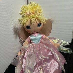 La Belle Pink Fairy Doll with Yellow Hair
